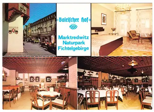 AK, Marktredewitz i. Fichtelgeb., Bairischer Hof, vier Abb., um 1992