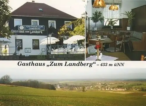 AK, Tharandt, 3 Abb., Gasthaus, Übersicht, ca. 1997