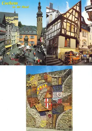 AK - Posten, 15 Colorkarten, Cochem Mosel, 1990er