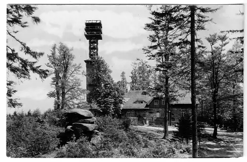 AK, Hochkirch Kr. Bautzen, Czorneboh, Gaststätte und Aussichtsturm, 1959