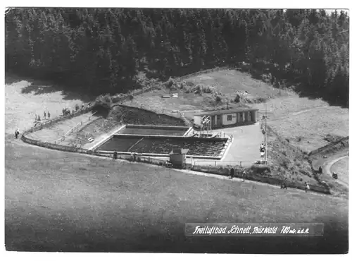 AK, Schnett Thür. Wald, Freiluftbad, 1962