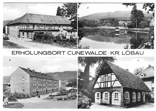 AK, Cunewalde Kr. Löbau, vier Abb., 1981