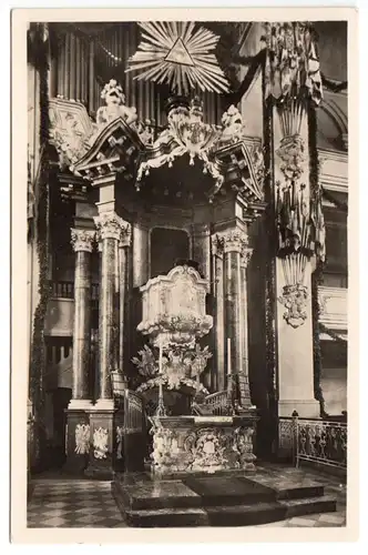 AK, Potsdam, Garnisionskirche, Innenansicht, Kanzel, um 1940