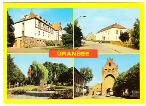 AK, Gransee, vier Abb., 1983