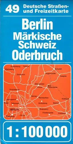 Deutsche Straßen- und Freizeitkarte, 49, Berlin, Märkische Schweiz, Oderbruch