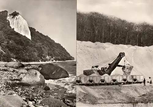 Bildmappe mit 12 Fotos im Format 21 x 14,5 cm, Die Insel Rügen, um 1970