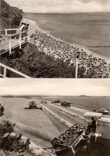 Bildmappe mit 12 Fotos im Format 21 x 14,5 cm, Die Insel Rügen, um 1970