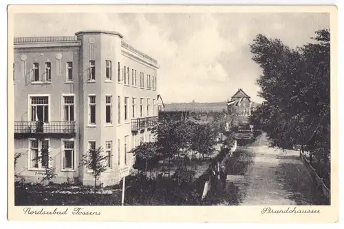AK, Nordseebad Tossens, Strandchaussee, um 1928