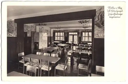 AK, Mölln i. Lbg., Till Eulenspiegel Jugendherberge, Tagesraum, um 1934