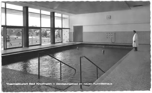 AK, Bad Krozingen, Bewegungsbad im neuen Kurmittelhaus, um 1963