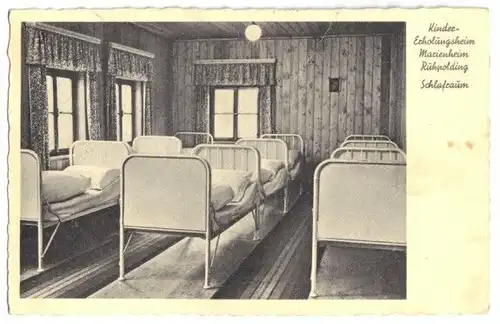 AK, Ruhpolding, Marienheim, Schlafraum, 1940