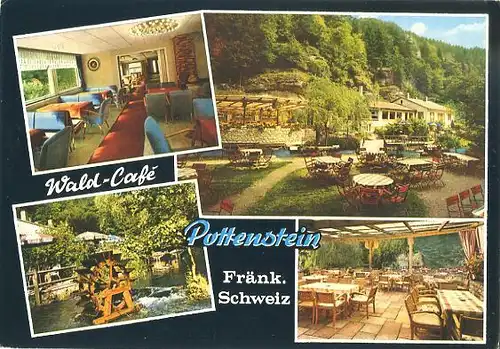 AK, Pottenstein Fränk. Schw., Wald-Café, 1980