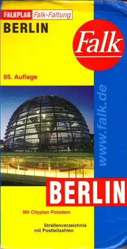 Falk Stadtplan, Berlin, 65. Auflage, 2005, patentgefaltet