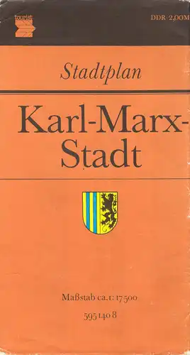 Stadtplan Karl-Marx-Stadt, 1982