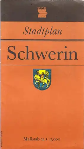 Stadtplan Schwerin, 1986