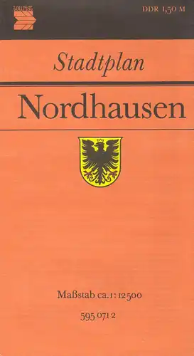 Stadtplan Nordhausen, 1981