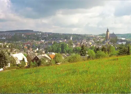 AK, Bergstadt Schneeberg Erzgeb., Blick auf die Stadt, um 2003