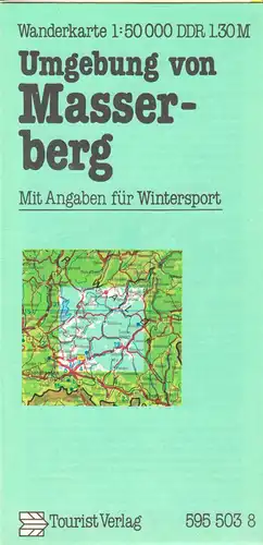 Wanderkarte, Umgebung von Masserberg, 1983