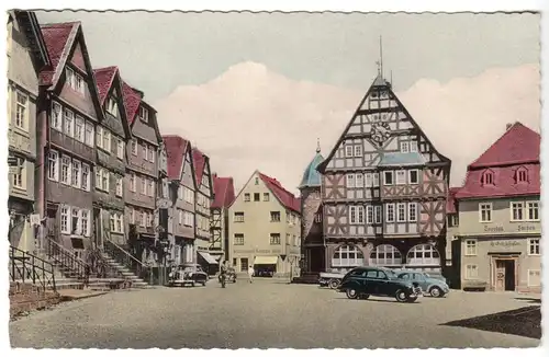 AK, Kirchhain Bz. Kassel, Marktplatz, um 1965