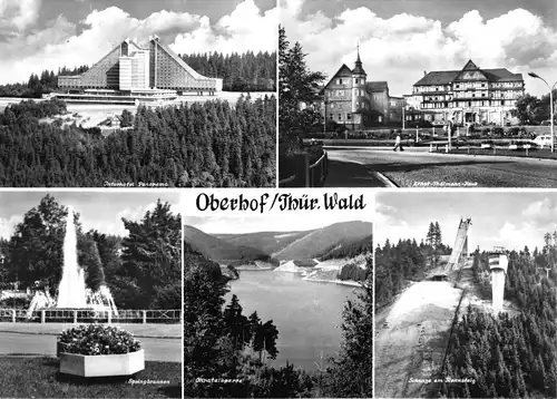 AK groß, Oberhof Thür. Wald, fünf Abb., 1970