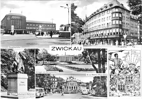 AK groß, Zwickau, sechs Abb., 1979