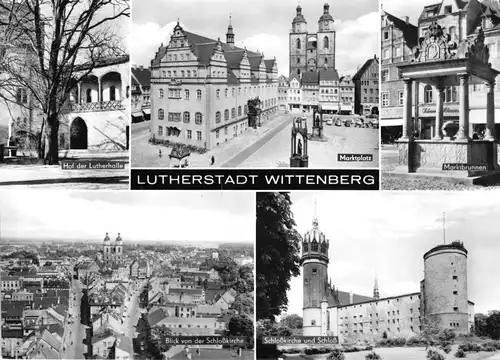 AK groß, Lutherstadt Wittenberg, 5 Abb., 1968