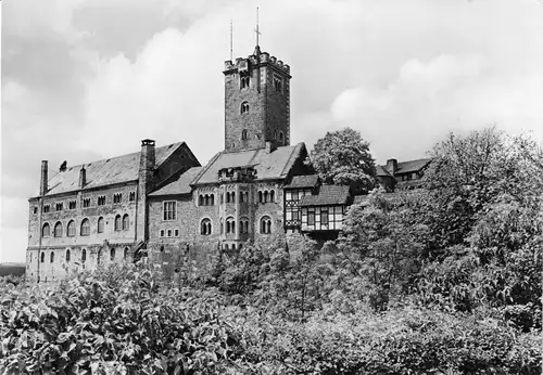 AK groß, Eisenach, Die Wartburg von Südosten, 1978