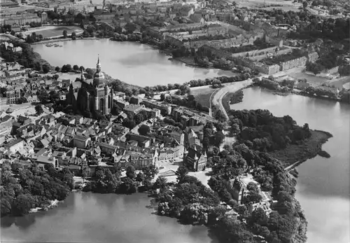 AK groß, Stralsund, Luftbildansicht, 1973