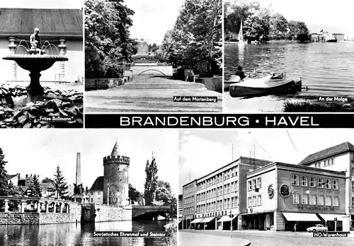 AK Großformat, 21 x 15 cm, Brandenburg Havel, fünf Abb., 1968