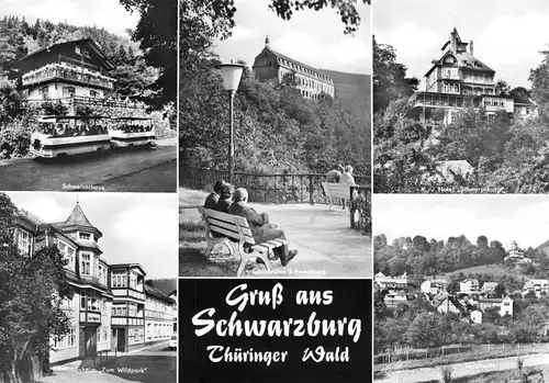 AK groß, Schwarzburg Thür. Wald, fünf Abb., 1980