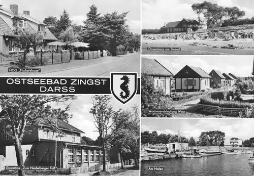 AK Großformat, 21 x 15 cm, Ostseebad Zingst Darss, fünf Abb., 1969