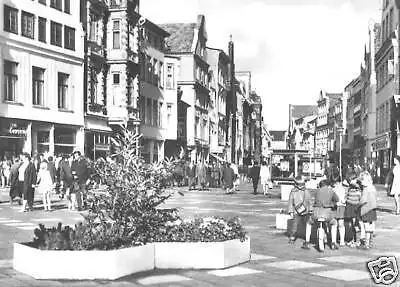 AK, Rostock, Kröpeliner Str., belebt, 1974