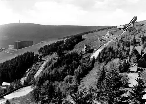 AK, Oberwiesenthal Erzgeb., Schanzenanlagen, 1979