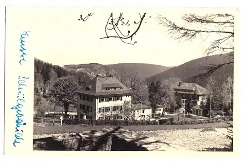 AK, Bärenfels Osterzgeb., Finanzschule, Echtfoto, 1953