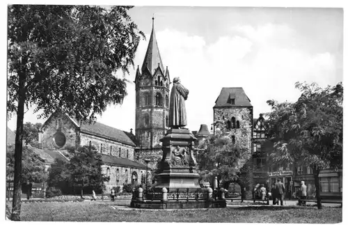 AK, Eisenach, Nikolaikirche mit Nikolaitor, Denkm, 1960