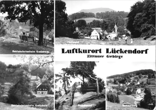 AK, Luftkurort Lückendorf Zittauer Gebirge, fünf Abb., 1980