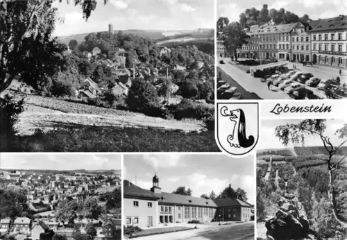 AK, Lobenstein, fünf Abb., Wappen, 1978