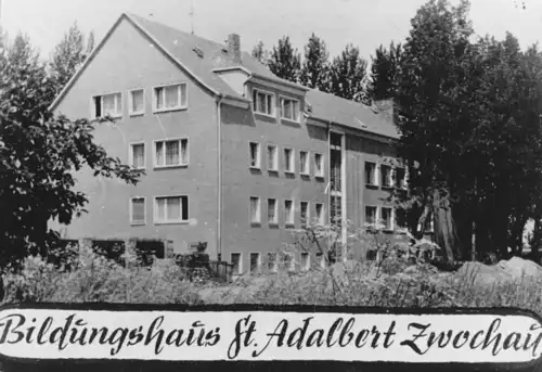 Foto im AK-Format, Zwochau, Haus St. Adalbert, ca. 1978