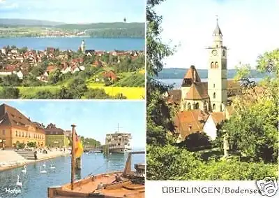 AK, Überlingen Bodensee, drei Abb., ca. 1985