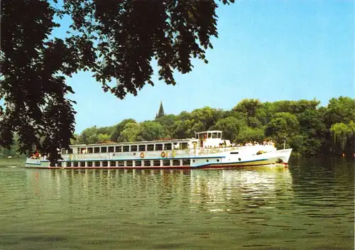 AK, Berlin Köpenick, Weiße Flotte Berlin, Motorschiff "Heinrich Mann", 1988