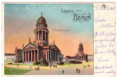 AK, Berlin Mitte, Gendarmenmarkt, um 1905