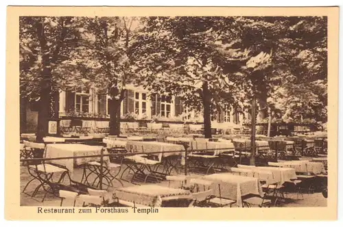 AK, Potsdam, Gasthaus Templin, Restaurantgarten, 1928