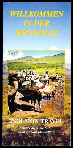 tour. Prospekt, Willkommen in der Mongolei, um 2000