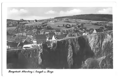 AK, Altenberg Erzgeb., Teilansicht mit Pinge, 1953