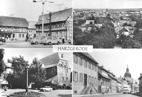 AK, Harzgerode, vier Abb., 1980