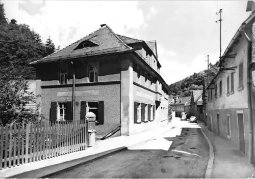 AK, Ziegenrück Saale, Schmidt's Gaststätte, Straße