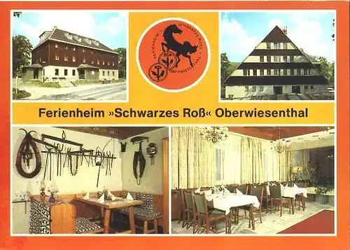 AK, Oberwiesenthal, Ferienheim "Schwarzes Roß", 1984