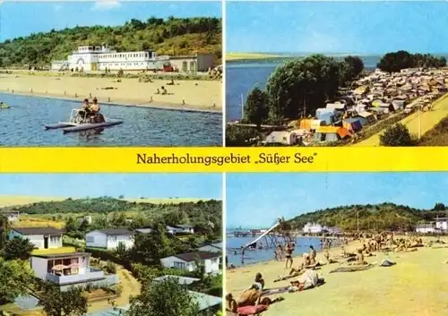 AK, Seeburg Kr. Eisleben, Naherholung "Süßer See", 1977