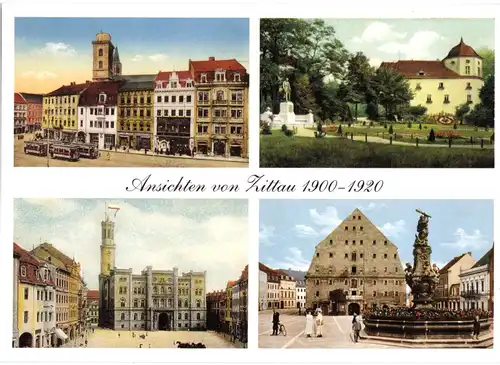 AK, Zittau, Stadtansichten 1900 - 1920, Reprint, um 2000