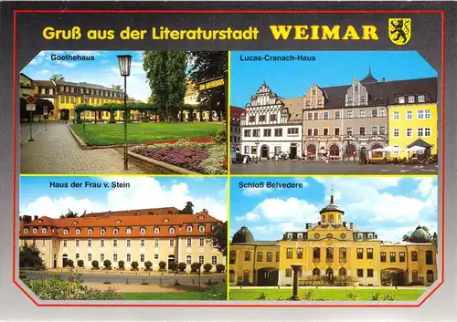AK, Weimar, vier Abb., um 1999
